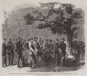 Borgerkrigen i Amerika, konfødererede fanger fanget af USA